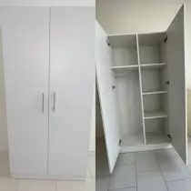 Armoire 2 battants ARB002 dimensions 850X450X750cm blanc