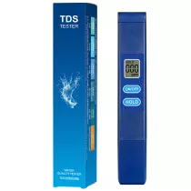 Testeur d'eau numérique TDS couleur bleue Gamme 0-9990ppm pour Aquaculture, test de qualité de l'eau, piscine