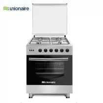 Cuisinière 4 feux UNIONAIRE 60X60 full option inox