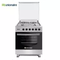 Cuisinière 4 feux UNIONAIRE 60X60 full option inox