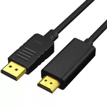 Câble Displayport vers HDMI haute qualité avec résolution Jusqu'à 1080P 4K