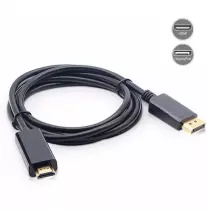 Câble Displayport vers HDMI haute qualité avec résolution Jusqu'à 1080P 4K