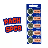 Pack 5 Piles au lithium sony Cr2032 3v