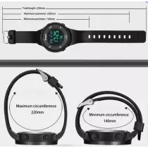 Montre électronique de sport étanche pour homme