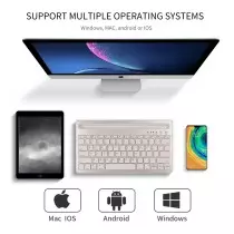 Clavier silencieux Bluetooth avec clavier à ciseaux sans fil Bluetooth pour téléphone et tablette utilisation au bureau