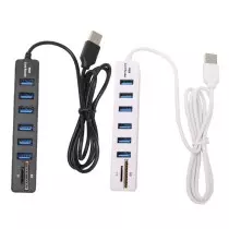 Hub USB type-c à 6 ports, avec Interface USB 2.0 carte SD TF, lecteur de fichiers
