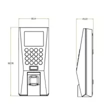 Contrôle d'accès d'empreinte digitale ZKTeco F18