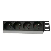 Multiprise rackable PDU 1.8 V/16A, 8 prises courant Francais, haute qualité rack 19" Noir