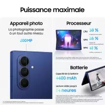 Samsung Galaxy Z Fold 7 Gris (12 Go / 256 Go)