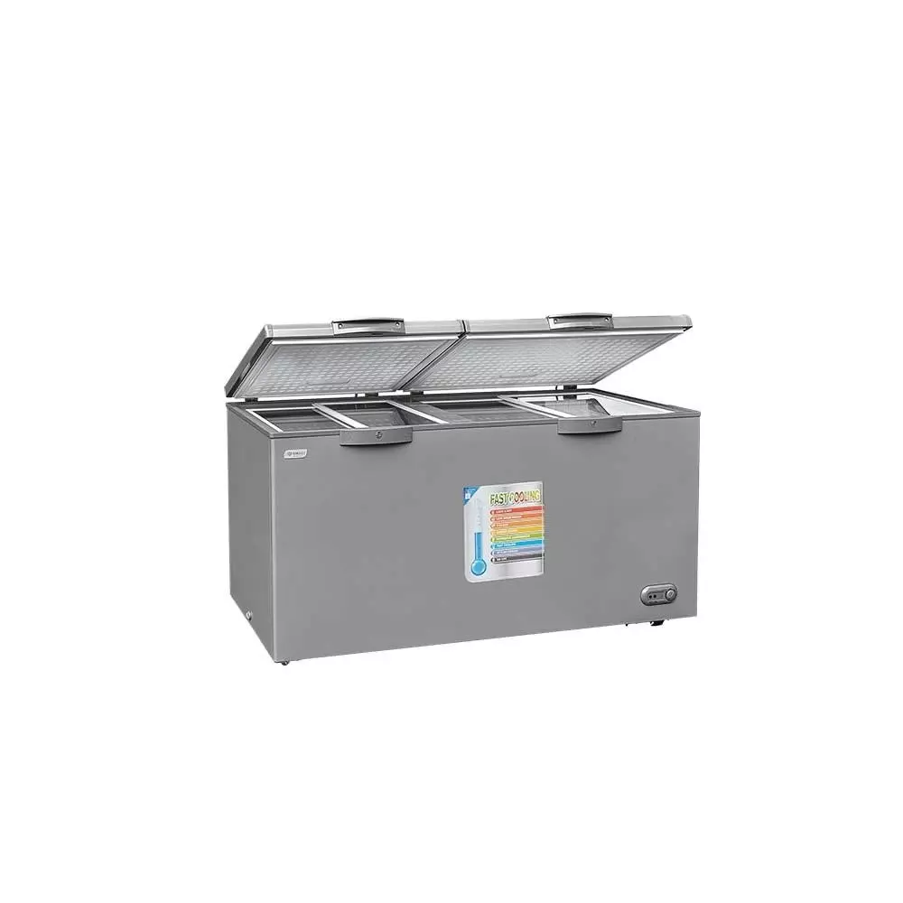 Congélateur horizontal 2 portes SMART TECHNOLOGY STCC550 500 litres gris