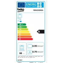 Cuisinière Mixte BEKO FBE6332 - 3 Feux Gaz, 1 Plaque Électrique, Four Électrique 66L