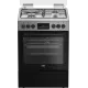 Cuisinière a gaz 3 feux mixte BEKO FBE6332 + 1 feu électrique 60x60cm