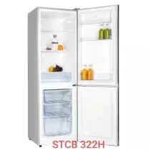 Réfrigérateur combine 3 tiroirs SMART TECHNOLOGY STCB322H 255 litres gris