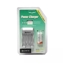 Chargeur batterie AA et AAA Sony 4600MAH avec 2 piles rechargeables AA