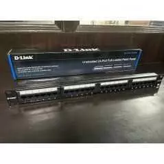 Panneau de brassage 24 ports D-Link NPP-C61BLK241 Cat 6 non blindé