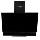 Hotte Aspirante Murale VERTA HM60010 60X601 60 cm, Verre Noir, Design Moderne
