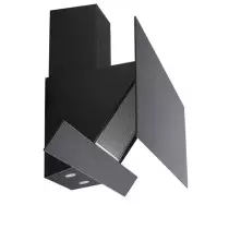 Hotte murale aspirante silencieuse VERTA HM90013 90X601 90 cm, Noir