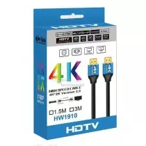 Câble HDMI 4K UHD 18 Gbps 1m | Compatible 3D & HDR