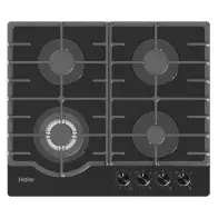 Haier Gaz 4 Feux Noir - Plaque Encastrable Verre