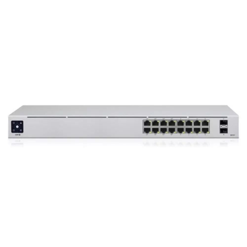 Switch UniFi USW-16-POE | 16 Ports Gigabit 1000 Mbps | 8 PoE+ | Fibre SFP
