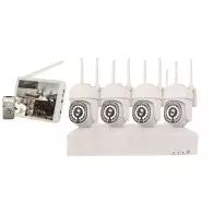 Kit Vidéosurveillance Sans Fil 5G | 4 Caméras PTZ HD, IP66 | NVR