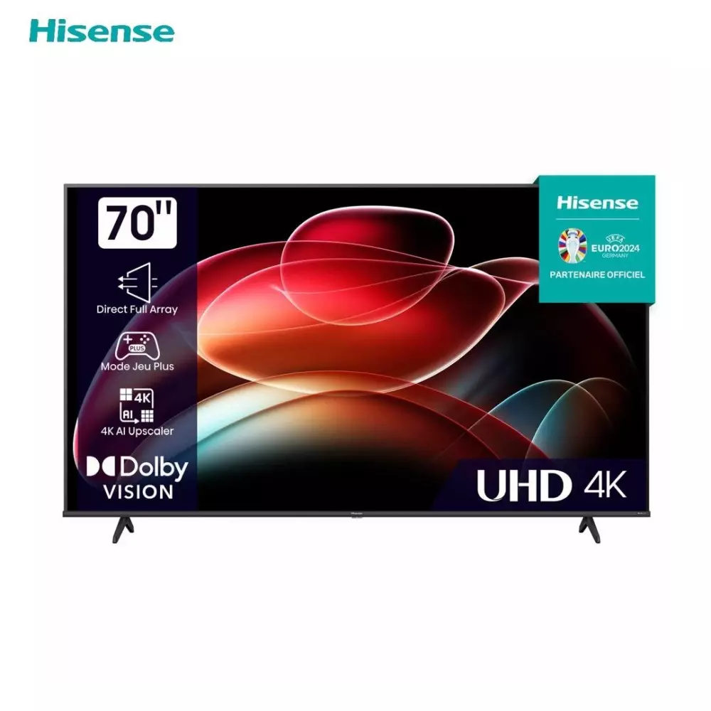 Téléviseur Hisense 70 Pouces 4K UHD  HDR10+HLG  VIDAA Smart TV