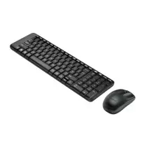 Logitech MK220 | Ensemble Clavier et Souris Sans Fil QWERTY | Format Ultra-Compact Gain de Place