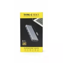 Hub USB-C 12-en-1 Multifonction 4K Ultra HD | HDMI + VGA + 4x USB 3.0 + Ethernet Gigabit | Power Delivery