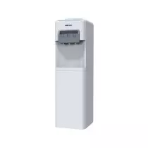 BRUHM Fontaine Distributrice d'Eau | 3 Robinets (Chaud/Froid/Normal) | Compartiment Frigo | BDS-HNC515 Blanc