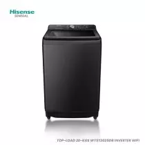 Machine à Laver Hisense WT5T2025DB Top Load 20kg Automatique Inverter Wi-Fi | Grande Capacité