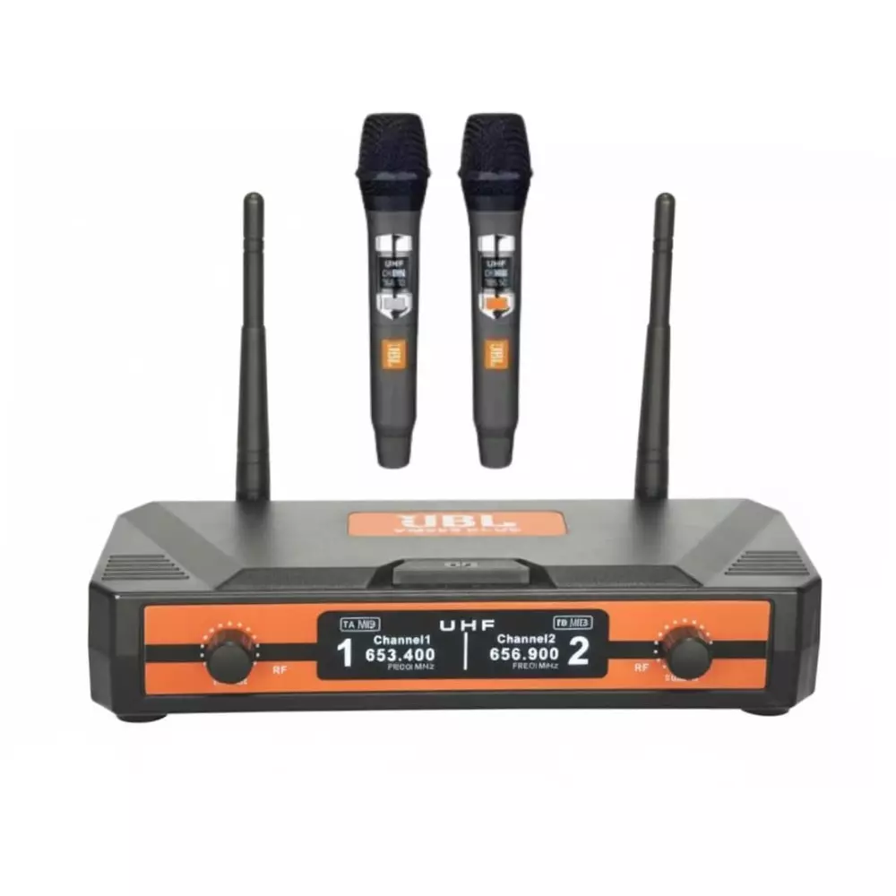 Système Micro Sans Fil JBL VM888 Plus | Double UHF | 2 Micros Dynamiques | Pro Karaoké