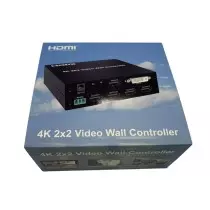Contrôleur Mur Vidéo 4K HDMIDVI  Configurations Flexibles 2x2, 1x4, 4x1