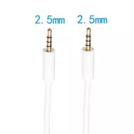 Câble Audio Stéréo | Vidéo Mâle Mâle 2.5mm TRRS 4 Broches | Connecteur Plaqué Or