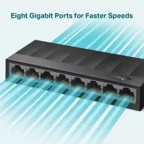 Switch Gigabit 8 Ports | 10/100/1000 Mbps | Plug & Play | Réseau Maison/PME