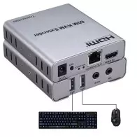 Extendeur KVM HDMI 60M | 1080P @60Hz, USB, IR & Audio sur CAT5/6
