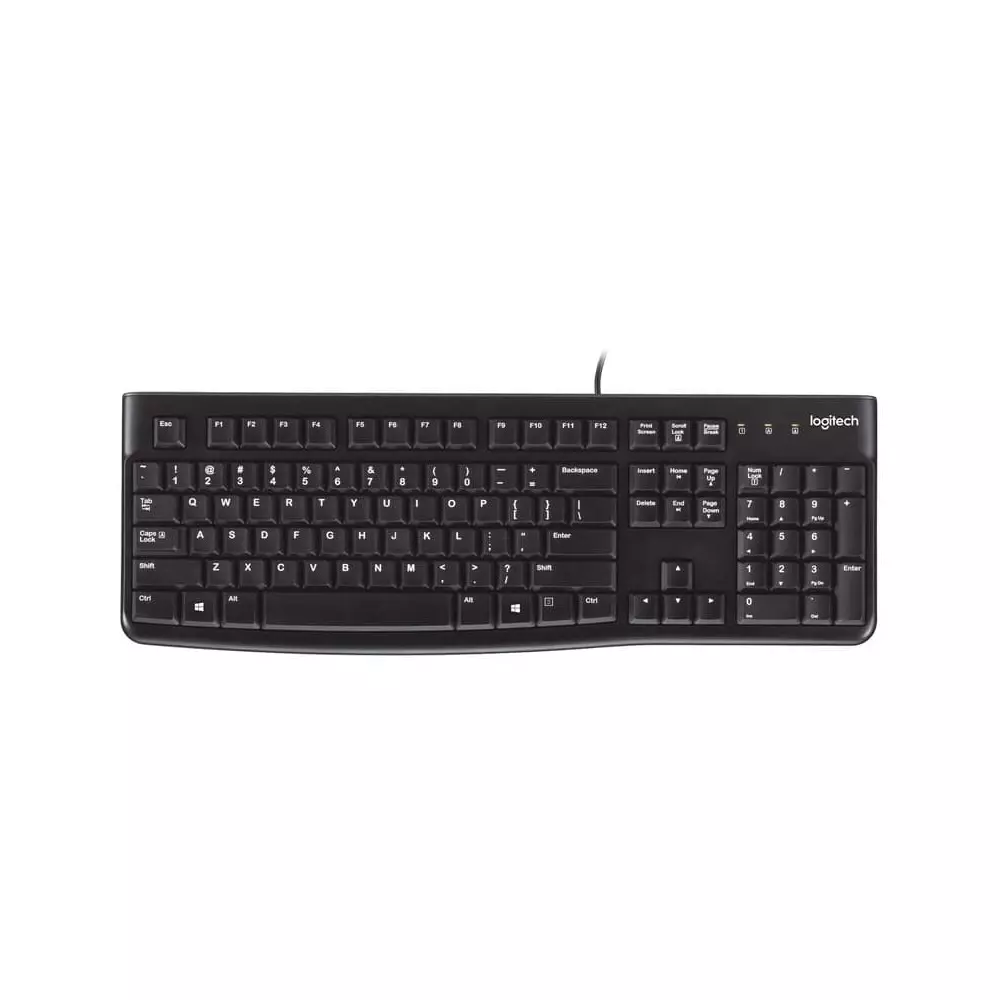 Logitech K120 | Clavier Filaire USB Robuste | QWERTY & Étanche