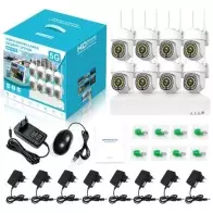 Kit de Vidéosurveillance WiFi 5G NVR | 8 Caméras PTZ IP66 Haute Définition
