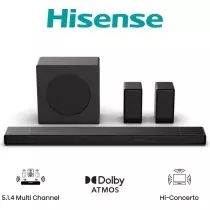 Barre de Son 5.1.4 Dolby Atmos | Hisense AX5140Q | 600W & Enceintes Arrière