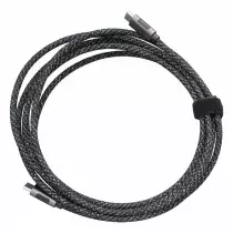 Câble Uni Type-C vers Type-C 3m  Charge Rapide PD 60W 3A  Nylon Tressé Ultra-Résistant