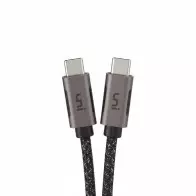 Câble Uni Type-C vers Type-C 3m  Charge Rapide PD 60W 3A  Nylon Tressé Ultra-Résistant