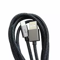 Câble Uni USB Type-A vers Type-C 3m | Charge Rapide 3A+ | Nylon Tressé Haute Résistance