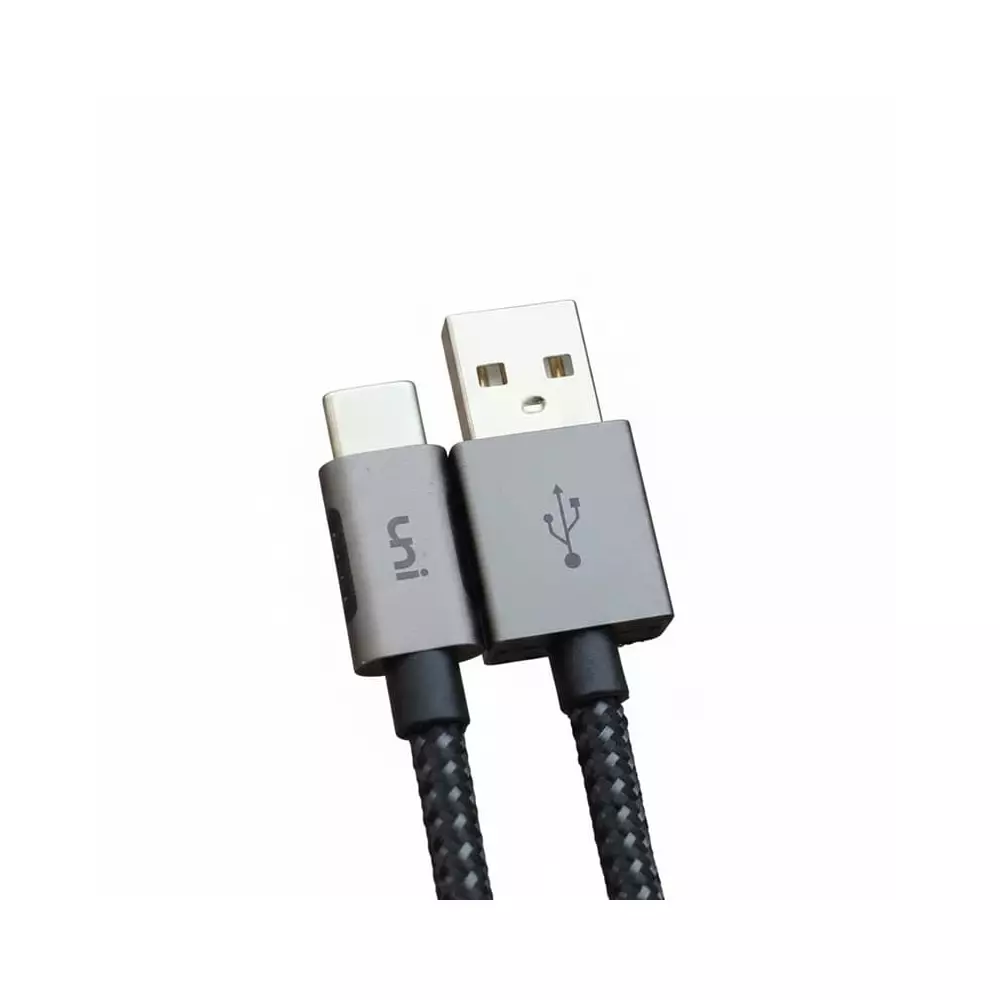 Câble Uni USB Type-A vers Type-C 3 m | Charge rapide 3 A+ | Nylon tressé haute résistance