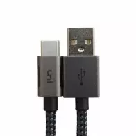 Câble Uni USB Type-A vers Type-C 3m  Charge Rapide 3A+  Nylon Tressé Haute Résistance