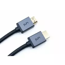 Câble HDMI 2.0 4K Ultra HD  Longueur 1m  Gaine Tressée  Connecteurs Or