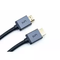 Câble HDMI 2.0 4K Ultra HD  Longueur 1m  Gaine Tressée  Connecteurs Or