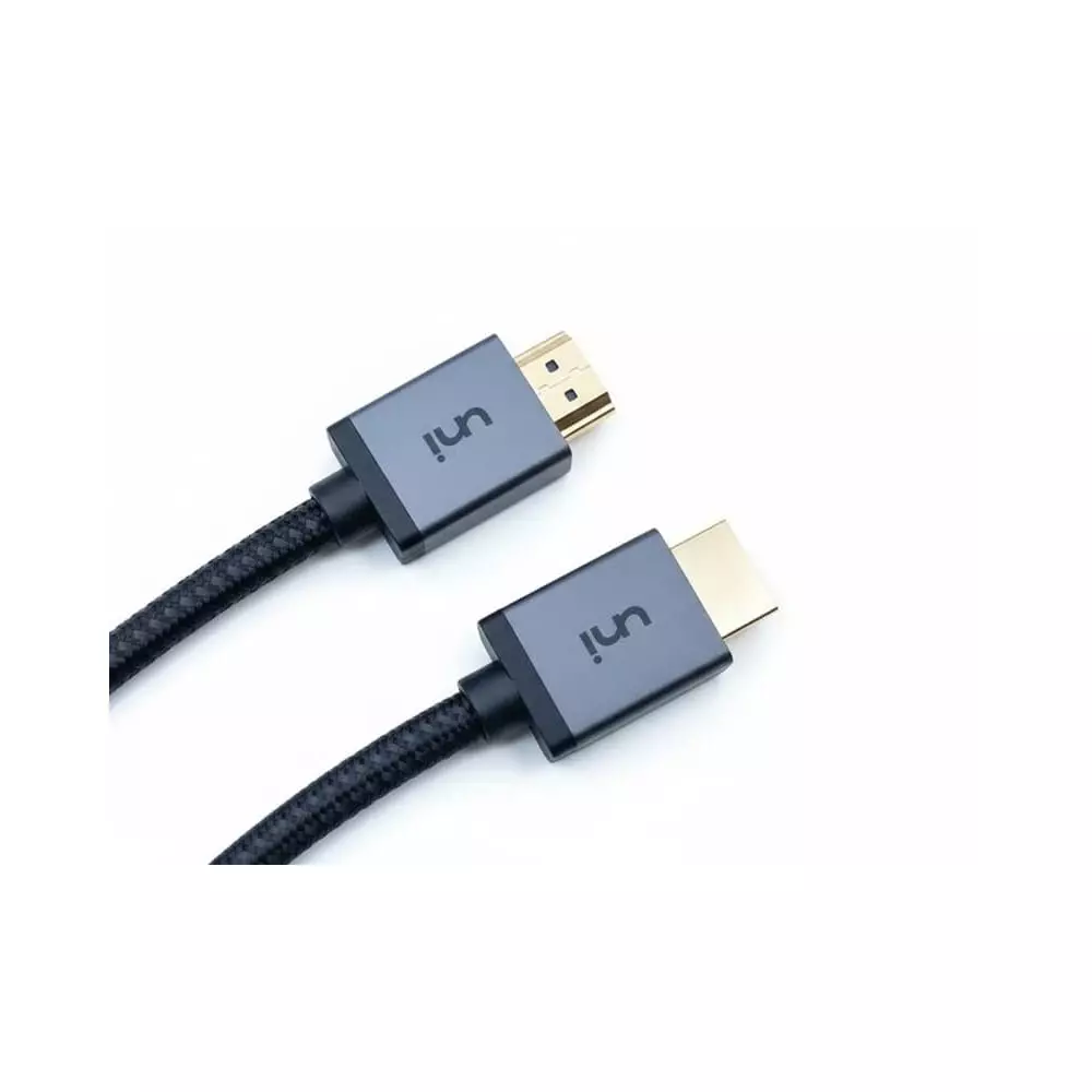 Câble HDMI 2.0 4K Ultra HD  Longueur 1m  Gaine Tressée  Connecteurs Or