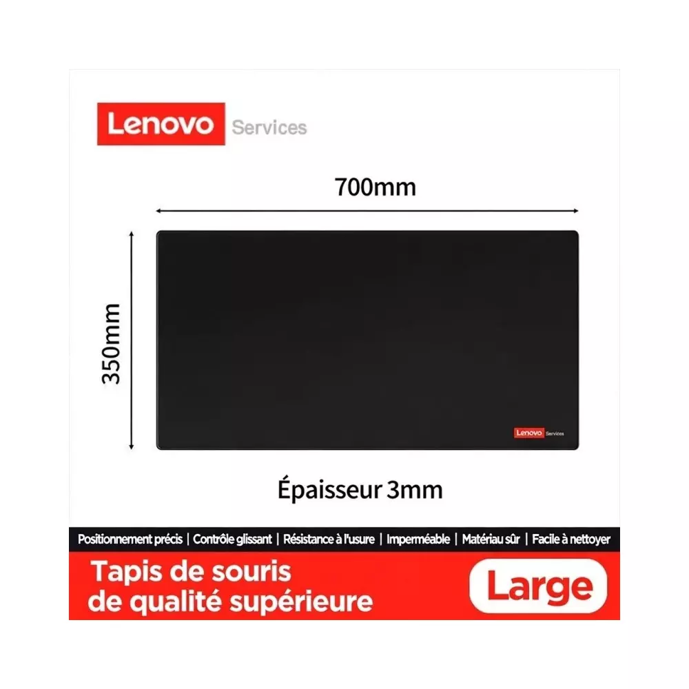 Tapis de Souris Lenovo Officiel | Format XL | 700 x 350 x 3 mm