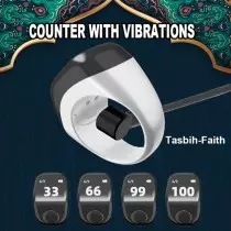 Zikr Smart Ring F3 | Bague Connectée Islam | Tasbih & Rappel Prière