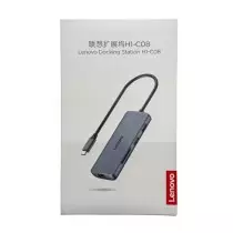 Hub USB-C Lenovo 8-En-1 | 4K 30Hz | Ethernet Gigabit | Lecteur SD/TF | PD 100W ORIGINAL