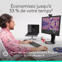 Logitech MX Master 4 | Souris Ergonomique | Capteur 8K DPI | Bluetooth & Bolt